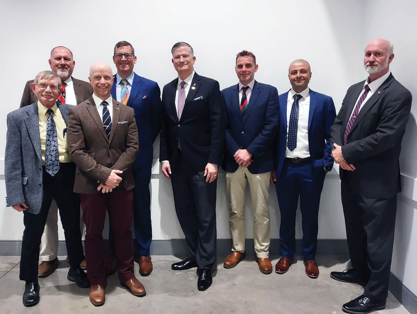 World Quest 2026 CGSC WorldQuest team members took part in WorldQuest at the Johnson County Arts and Heritage Center on April 30, 2026, taking 10th overall in the competition. Left to right: Mr. Gary Hobin, Mr. Dan Honken, LtCol Sam Short (AUS), Lt. Col. Nathan Moore, Mr. Joe Donalbain, LtCol. James Ayre (GBR), Lt. Col. Jamal Khan, Dr. John Ringquist (photo courtesy Gary Hobin)