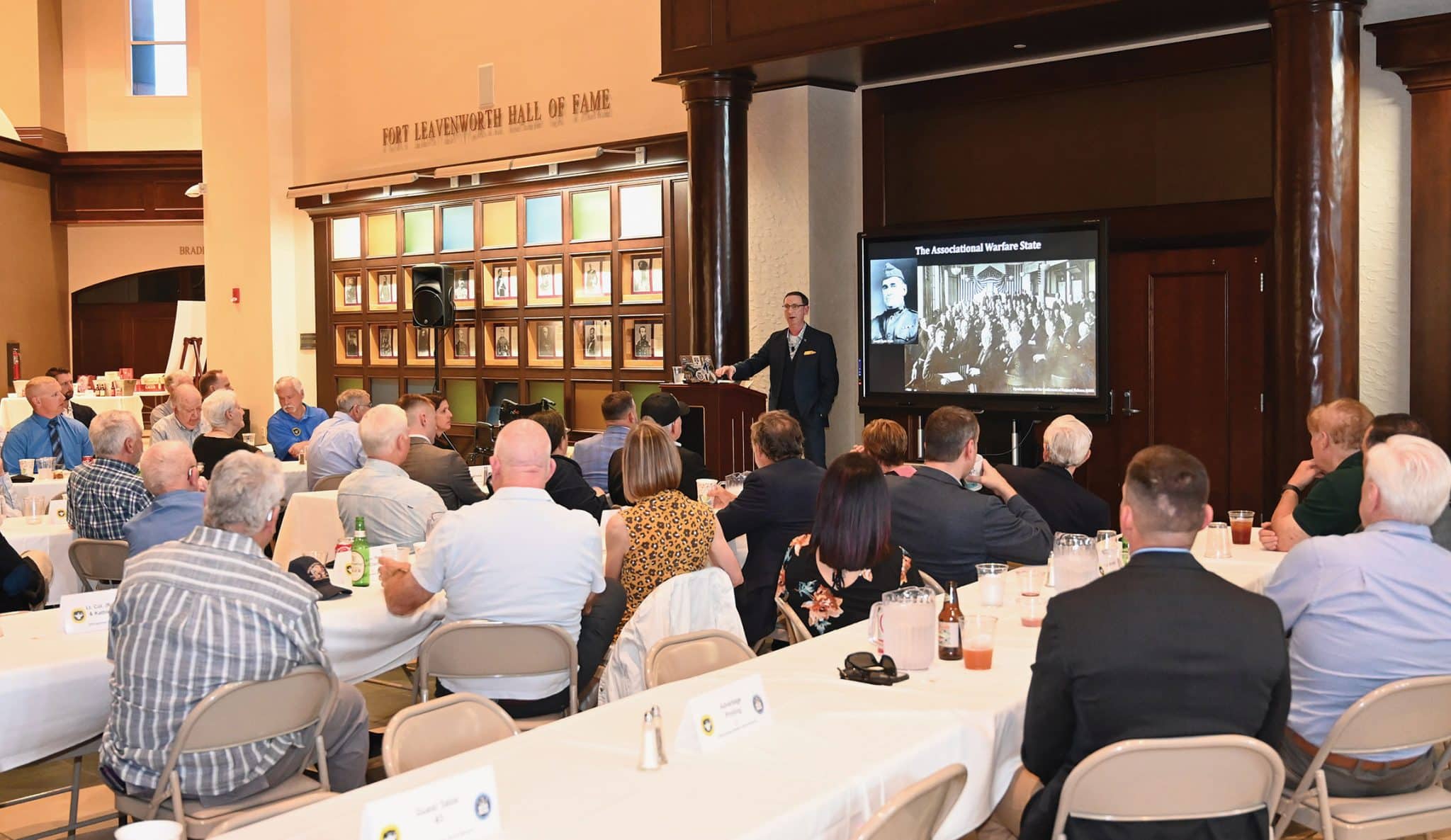 DSS w Col. Nathan K. Finney, director of the Commander’s Initiative Group for the U.S. Army Western Hemisphere Command, delivers a presentation on his recently published book, "Orchestrating Power," during the Distinguished Speaker Series event hosted by the CGSC Foundation and Alumni Association and its Simons Center at the Lewis and Clark Center on Fort Leavenworth, Kansas on June 17, 2026.